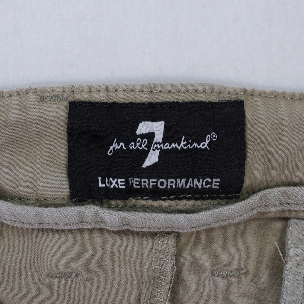 7 For All Mankind Luxe Performance Khaki Chino Pants Men's Size 32